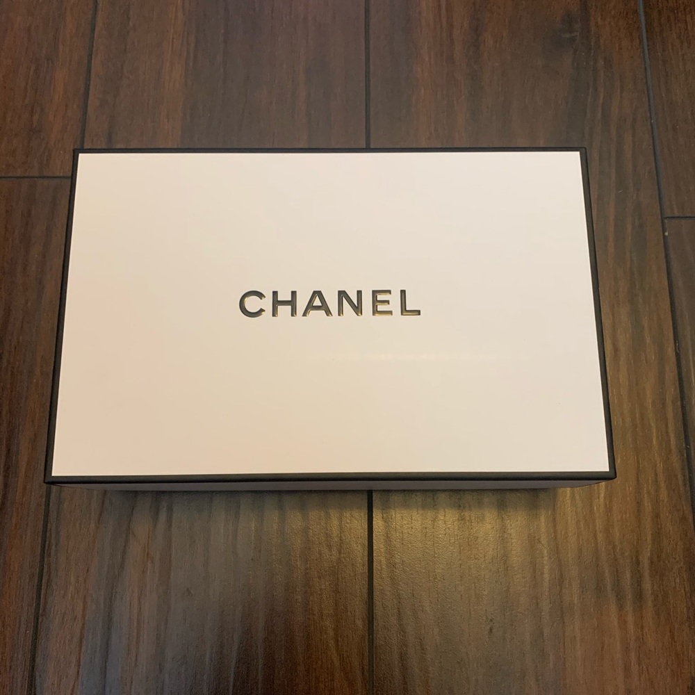 Chanel box with tissue paper